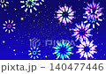 Animated background of the night sky and fireworks 140477446