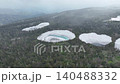 Kagaminuma Pond, which straddles Akita and Iwate Prefectures, and the scenery from Hachimantai Dragon Eye. 140488332