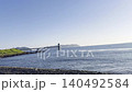 [Karatsu City, Saga Prefecture] The coastline of Hatodomari Cape and the blue sea 140492584