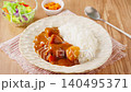 Home-style curry rice with pork and potatoes 140495371
