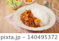 Home-style curry rice with pork and potatoes 140495372