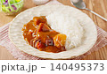 Home-style curry rice with pork and potatoes 140495373