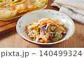 Marinated horse mackerel (Nanban-style), a pre-made dish taken from a storage container. 140499324