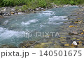 The crystal-clear waters of the Matsukawa River in Hakuba Village, Nagano Prefecture. 140501675