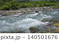The crystal-clear waters of the Matsukawa River in Hakuba Village, Nagano Prefecture. 140501676