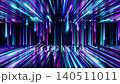 Glowing neon tunnel with radiant light streaks and deep perspective, looped video 140511011