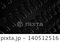 Abstract 3D black chain pattern animation, futuristic glossy interwoven rounded shapes, dark geometric technology background, 4k, 60 fps, HUD, loop 140512516