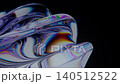 Glass Twisted Shape Iridescent Chromatic Dispersion Seamless Loop Animation 3D Render 140512522