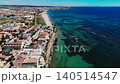 Aerial view of Torre de la Horadada coastal town  140514547