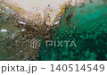 Aerial view clear turquoise water of Mediterranean sea 140514549