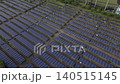 [Aerial Photograph] Overhead view of mega solar power plants and large-scale solar power plants (Image material for renewable energy, SDGs, and environmental conservation) 140515145