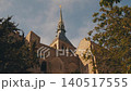 Abbey Mont Saint-Michel Normandy. ancient Medieval Village island  140517555