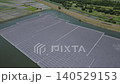 [Aerial Video] Floating Mega Solar Power Plant on a Reservoir and Rural Landscape (Renewable Energy, SDGs) 140529153