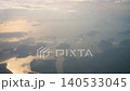 View of the bays and islands of Phuket coast on take-off from the island. Hazy haze and general view of Phuket in the morning fog. High quality 4k footage 140533045