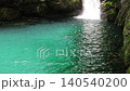 夏季高知縣伊野町的二澱藍花和二子渚（Niko-buchi） 140540200