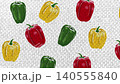 Hand-drawn background of bell peppers and paprika - food loop animation 140555840