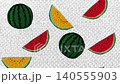 Hand-drawn watermelon background, food loop animation 140555903