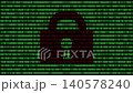 Digital Security Concept with Lock and Binary Code 140578240