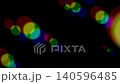 Rainbow bokeh lights drifting smoothly across dark background 140596485