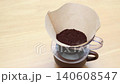 A coffee cup into which boiling water is poured, causing steam to rise. 140608547