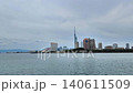 [Time-lapse] View of Fukuoka city from Atagohama Beach 140611509