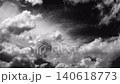 Time-lapse of white clouds moving rapidly across a black background. 140618773