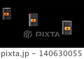 Oil barrels jump, and one after another in one line, 3d render with alpha channel 140630055