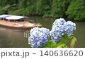 Matsue Castle moat and hydrangeas in Matsue City, Shimane Prefecture during the rainy season_10bit_4:2:2_fixed 140636620