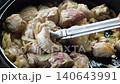 Homemade pork dish slowly cooked with chopped onions until soft and flavorful. 140643991