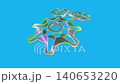Abstract glowing gears symbolize movement, technology and dynamic mechanical systems in a futuristic, surreal visual style. 140653220