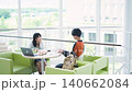University students studying in the cafeteria 140662084