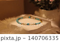 Natural stone bracelet on display with rotating movement 140706335