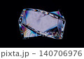 Glass Crystal Iridescent Seamless Loop Rotation 3D Animation 140706976