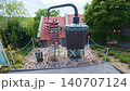 Tihany, Hungary - May 19, 2026: Traditional Distillation Equipment Display 140707124