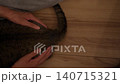 Tail wagging tabby kitten 140715321