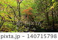 Autumn foliage at Tateshina Great Waterfall in Nagano Prefecture 140715798