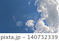 Clear blue sky with fluffy white clouds 140732339