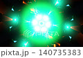 Neon starburst tunnel with sharp rays and pulsing color bursts 140735383