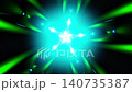 Cyan starburst with green beams converging into a glowing center 140735387