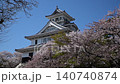 Nagahama Castle in spring with cherry blossoms in bloom (Nagahama City, Shiga Prefecture, April 2026) 140740874