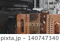 Automation Heavy Industry machine working. Plastic injection mold factory machine working, Die casting plant. 140747340