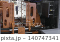 Automation Heavy Industry machine working. Plastic injection mold factory machine working, Die casting plant. 140747341