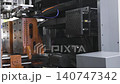 Automation Heavy Industry machine working. Plastic injection mold factory machine working, Die casting plant. 140747342