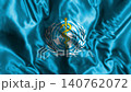 World Health Organization WHO Flag Waving in Wind Loop. 140762072