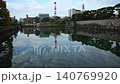 Kotoden train passing through Takamatsu Castle ruins (Takamatsu-Kotohira Electric Railway, Takamatsu-Chikko - Kataharamachi, April 2026) 140769920