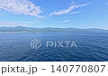 Sado Island as seen from the Sado Kisen ferry. 140770807