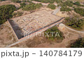 Ancient Harappa ruins reveal brick homes beside covered drains showing one of the earliest planned sewer systems and organized city life 140784179