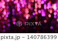 Pink Bokeh Burlesque Curtain and Stage Blur Background 140786399