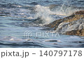 Waves crashing against the shore in the Sea of Japan during the rainy season_10bit_4:2:2 140797178