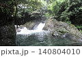 初夏の美しい滝と緑豊かな渓流の風景（6月・梅雨時） 愛媛県新居浜市 140804010